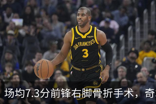 场均7.3分前锋右脚骨折手术，奇才盼他全明星前回归